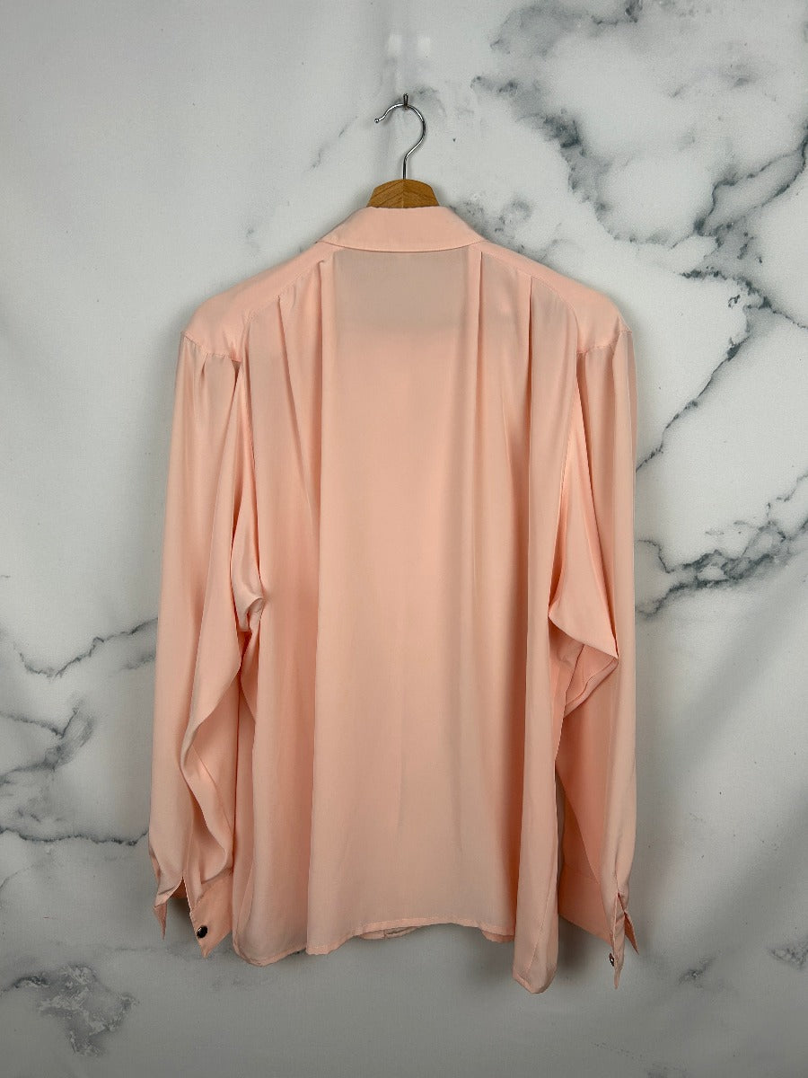 Blusa vintage en rosa palo con preciosa caída
