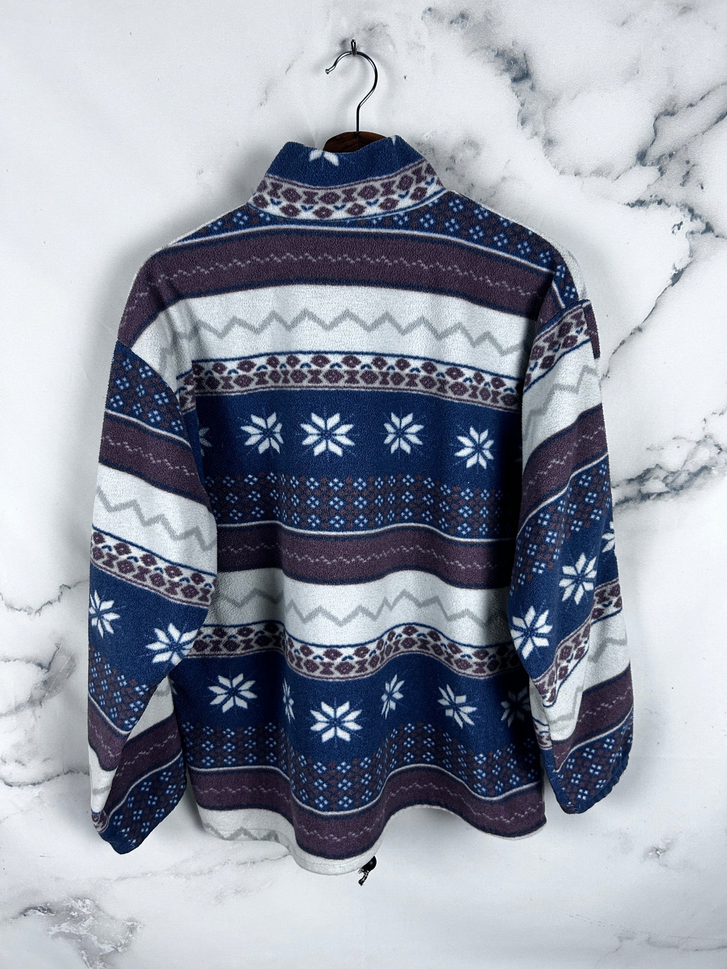 Forro polar vintage con bonito estampado