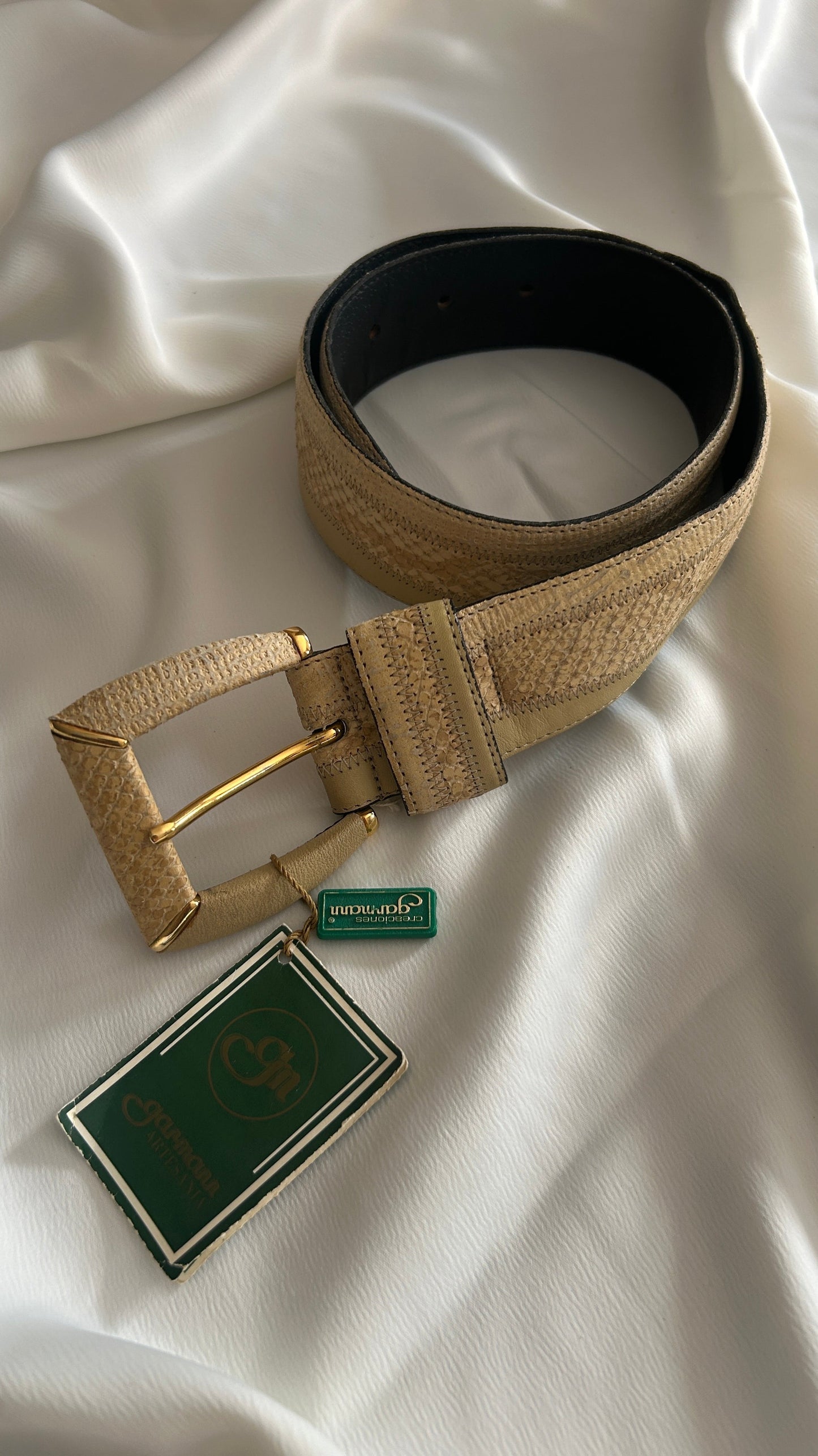 Cinturón de piel vintage