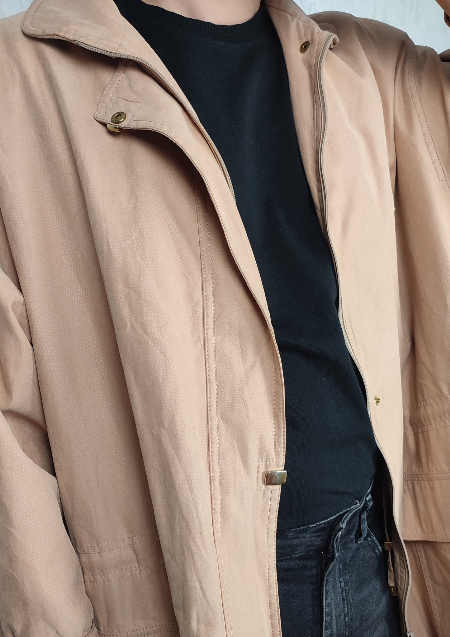 Pastel yellow pea coat