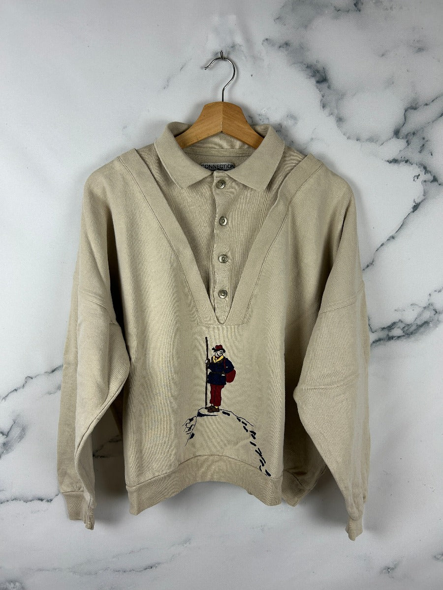 Sudadera vintage en beige