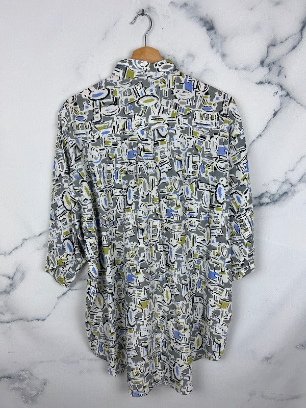 Camisa vintage estampada