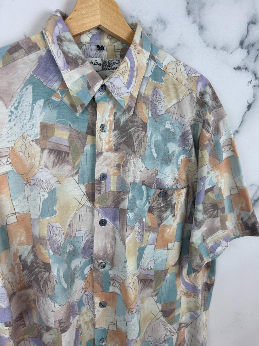 Camisa vintage estampada