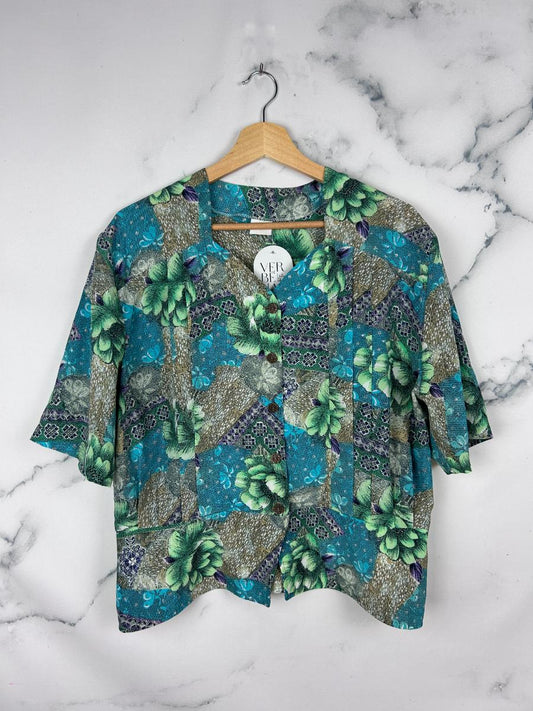 Blusa vintage estampada