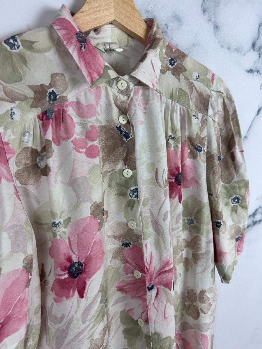 Blusa vintage estampada