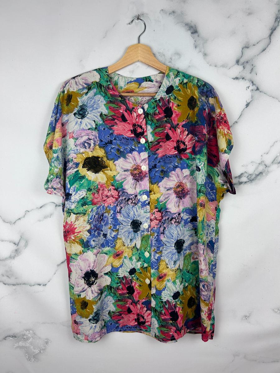 Blusa vintage estampada