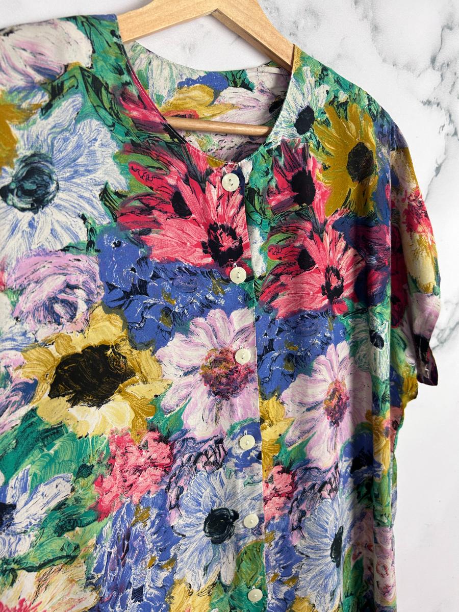 Blusa vintage estampada