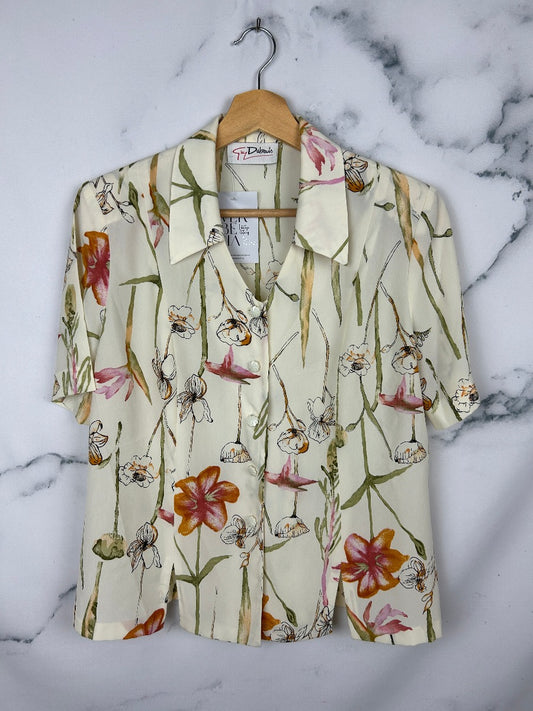 Blusa vintage estampada