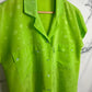 Blusa vintage verde pistacho