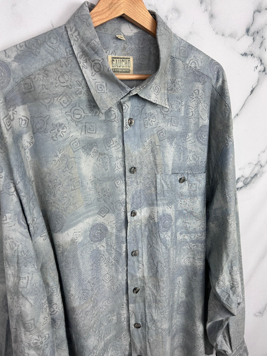 Camisa vintage estampada