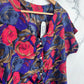 Blusa vintage con estampado floral