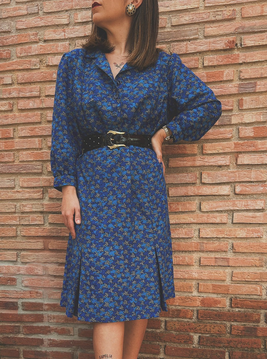 Vestido vintage midi