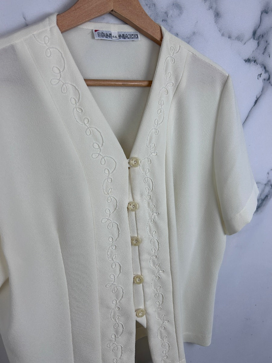 Blusa vintage blanca