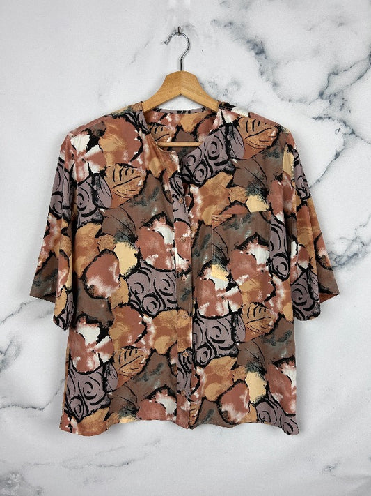 Blusa vintage estampada