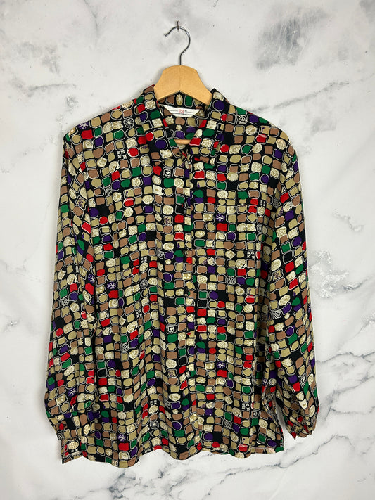 Blusa vintage estampada