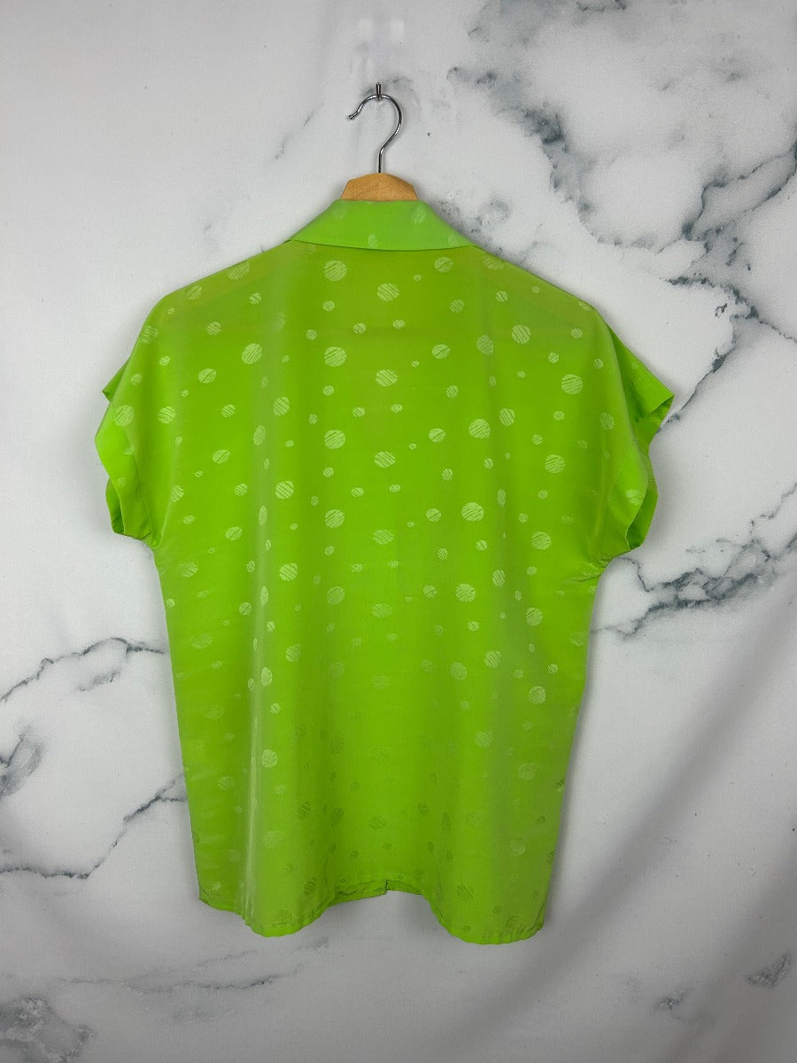 Blusa vintage verde pistacho