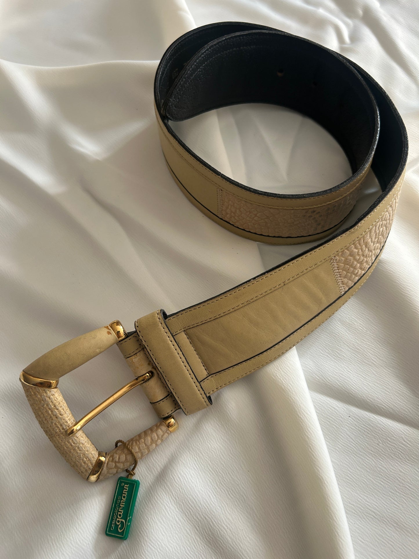 Cinturón de piel vintage