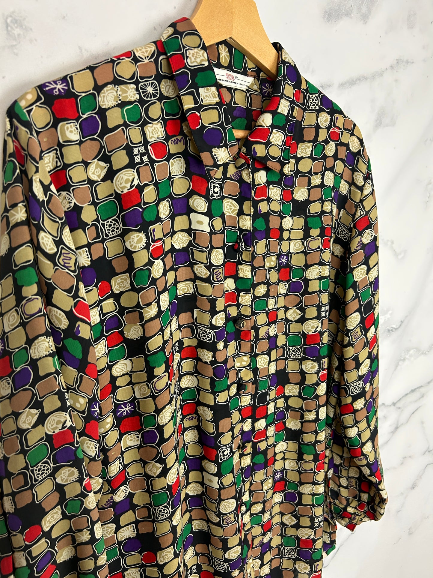 Blusa vintage estampada