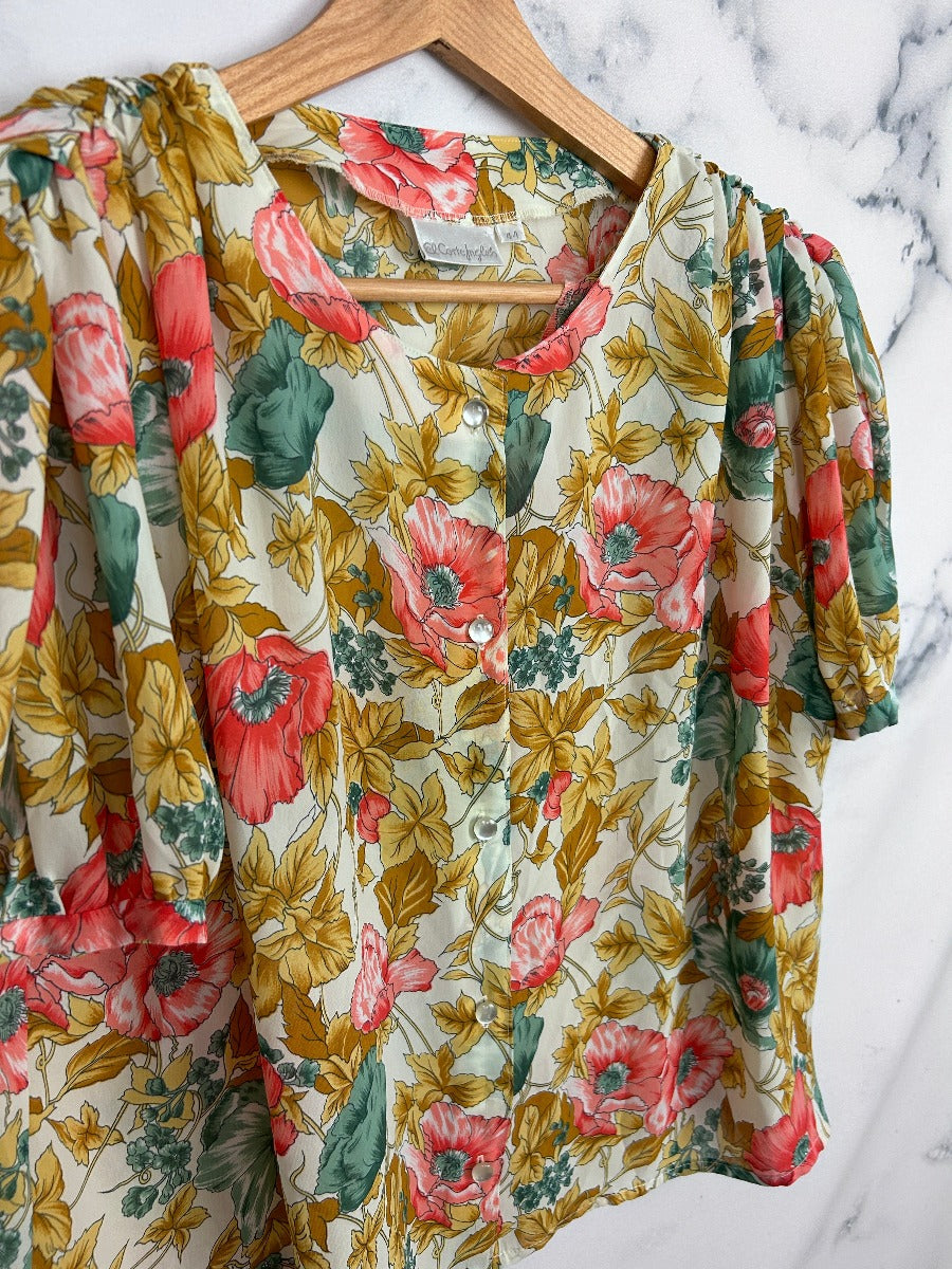 Blusa vintage estampada