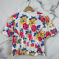 Blusa vintage con estampado floral