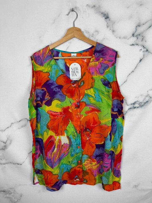 Blusa vintage estampada