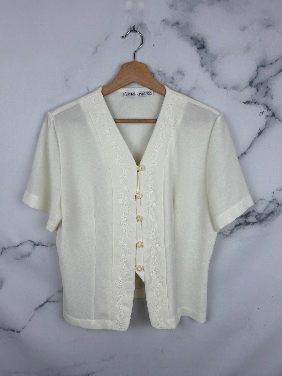 Blusa vintage blanca