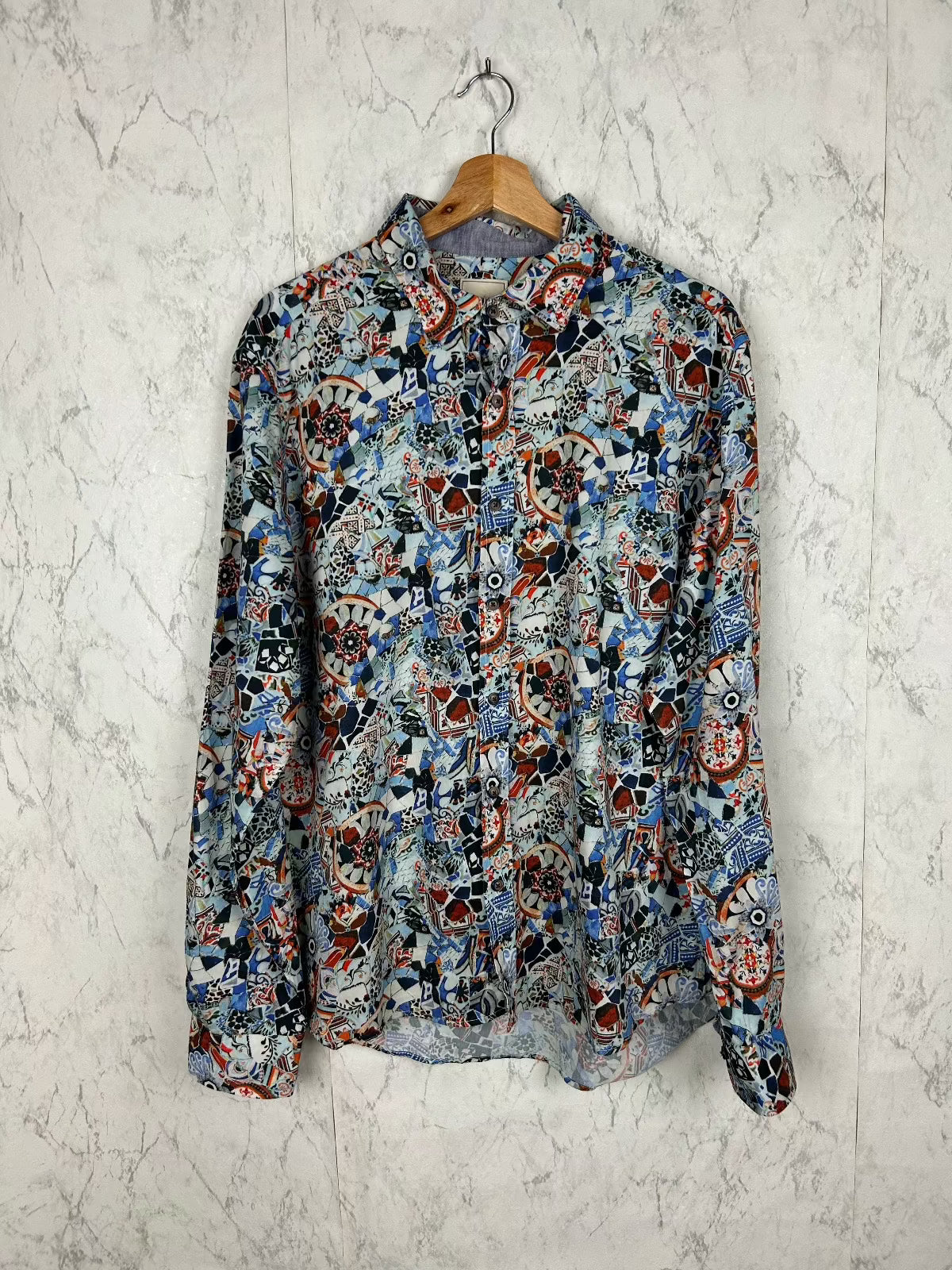 Camisa vintage estampada