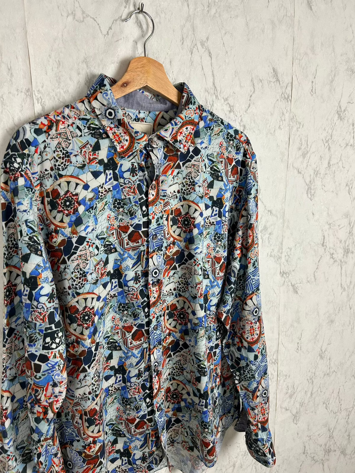 Camisa vintage estampada