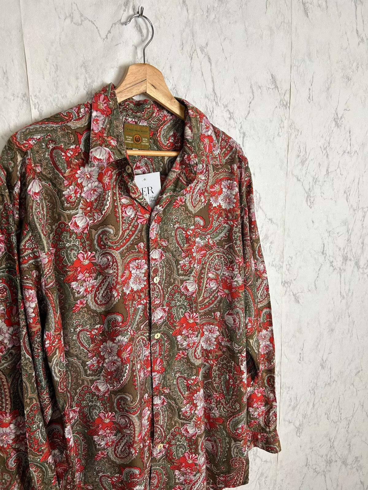 Camisa vintage estampada