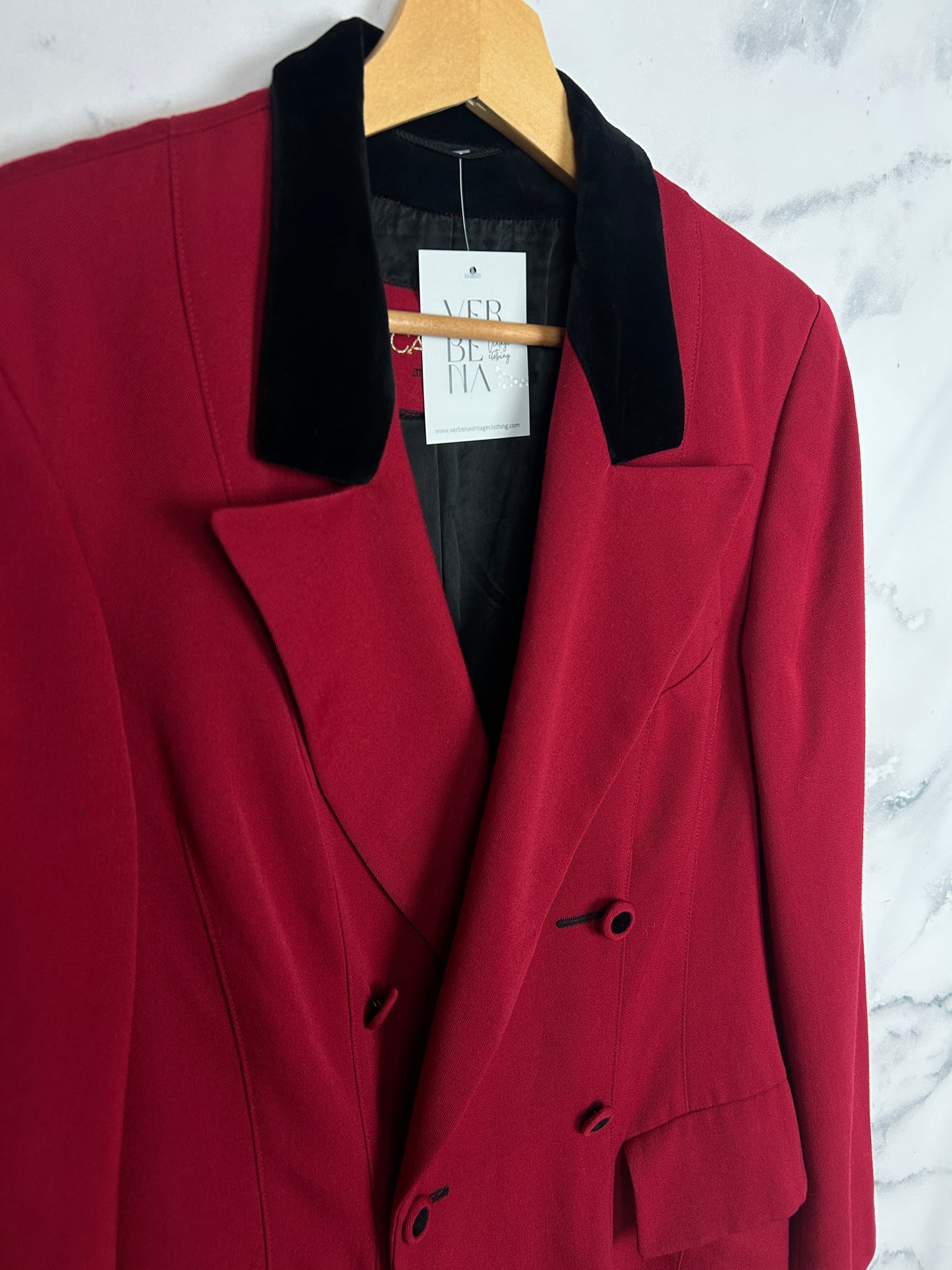 Blazer vintage roja