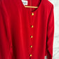 Blusa vintage roja de Henry Lee