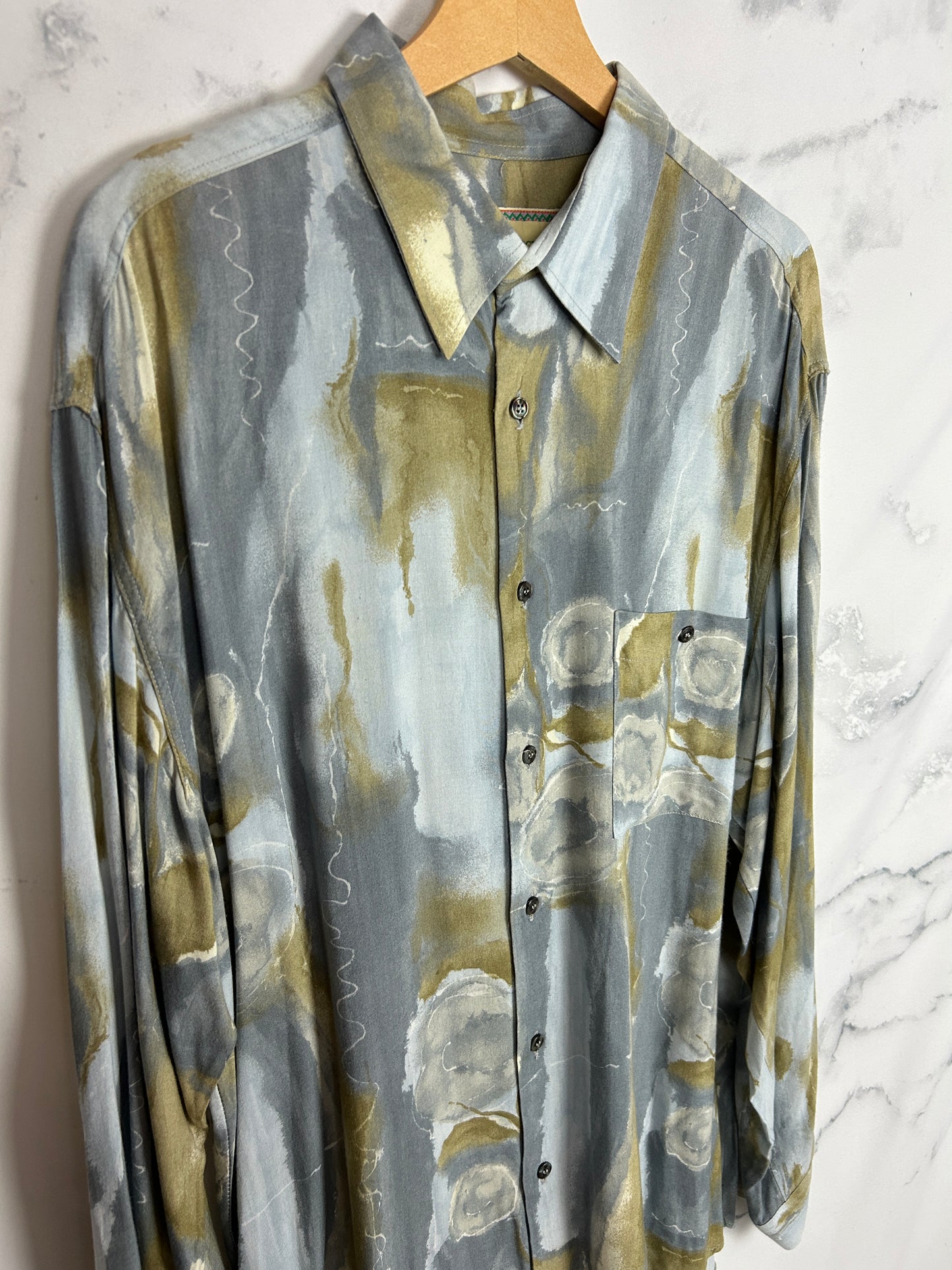 Camisa vintage estampada unisex