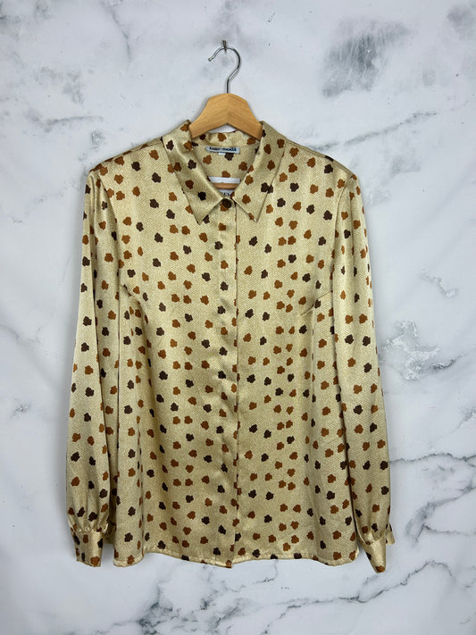 Blusa vintage con estampado setentero