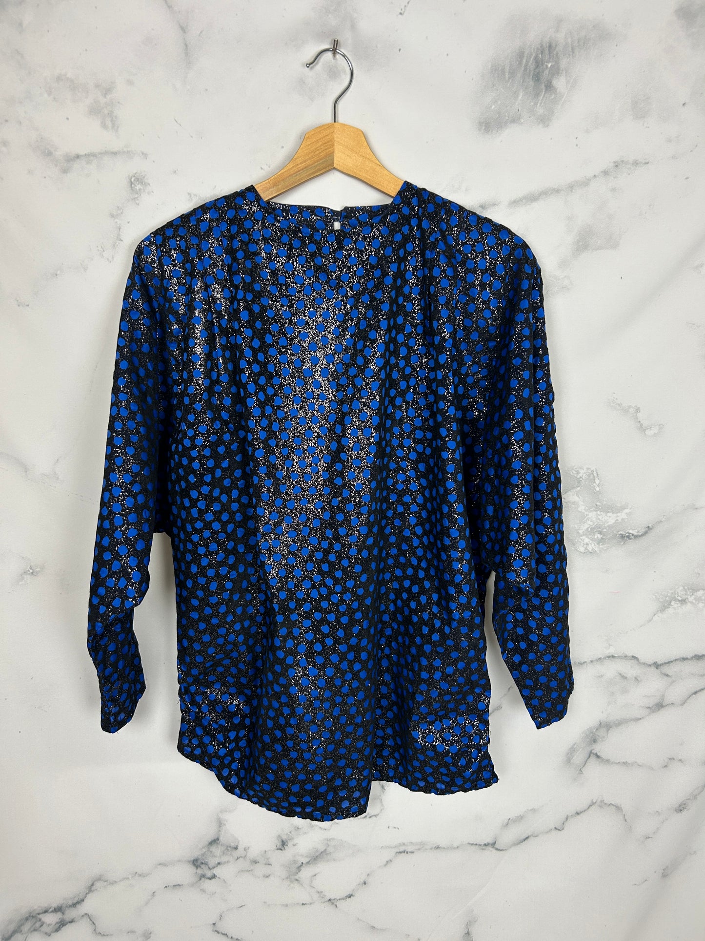 Blusa vintage de fiesta con manga de murciélago