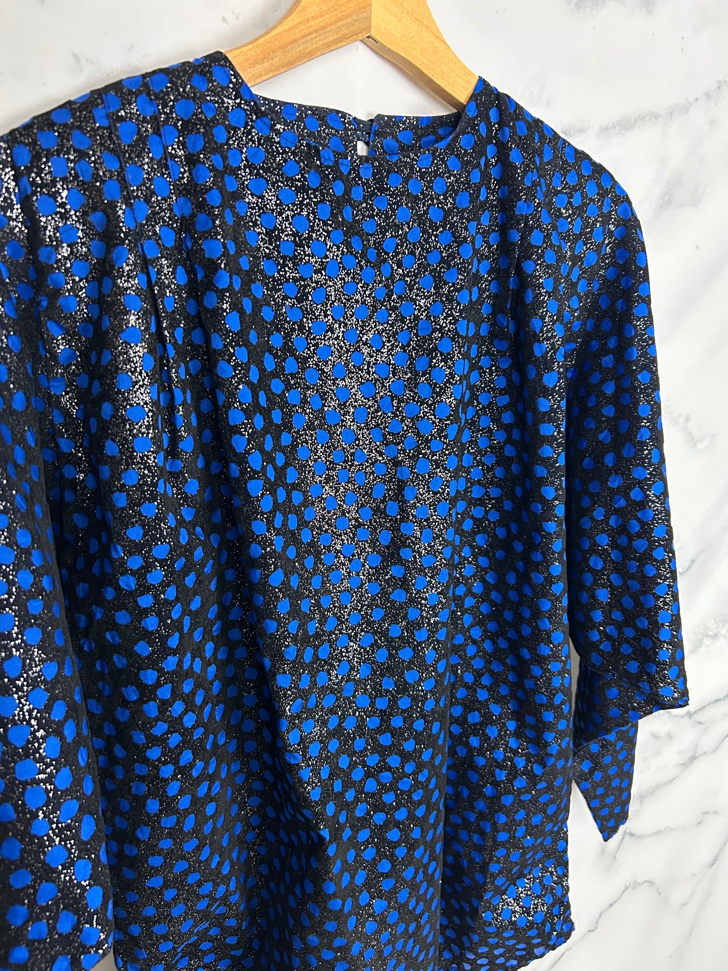 Blusa vintage de fiesta con manga de murciélago