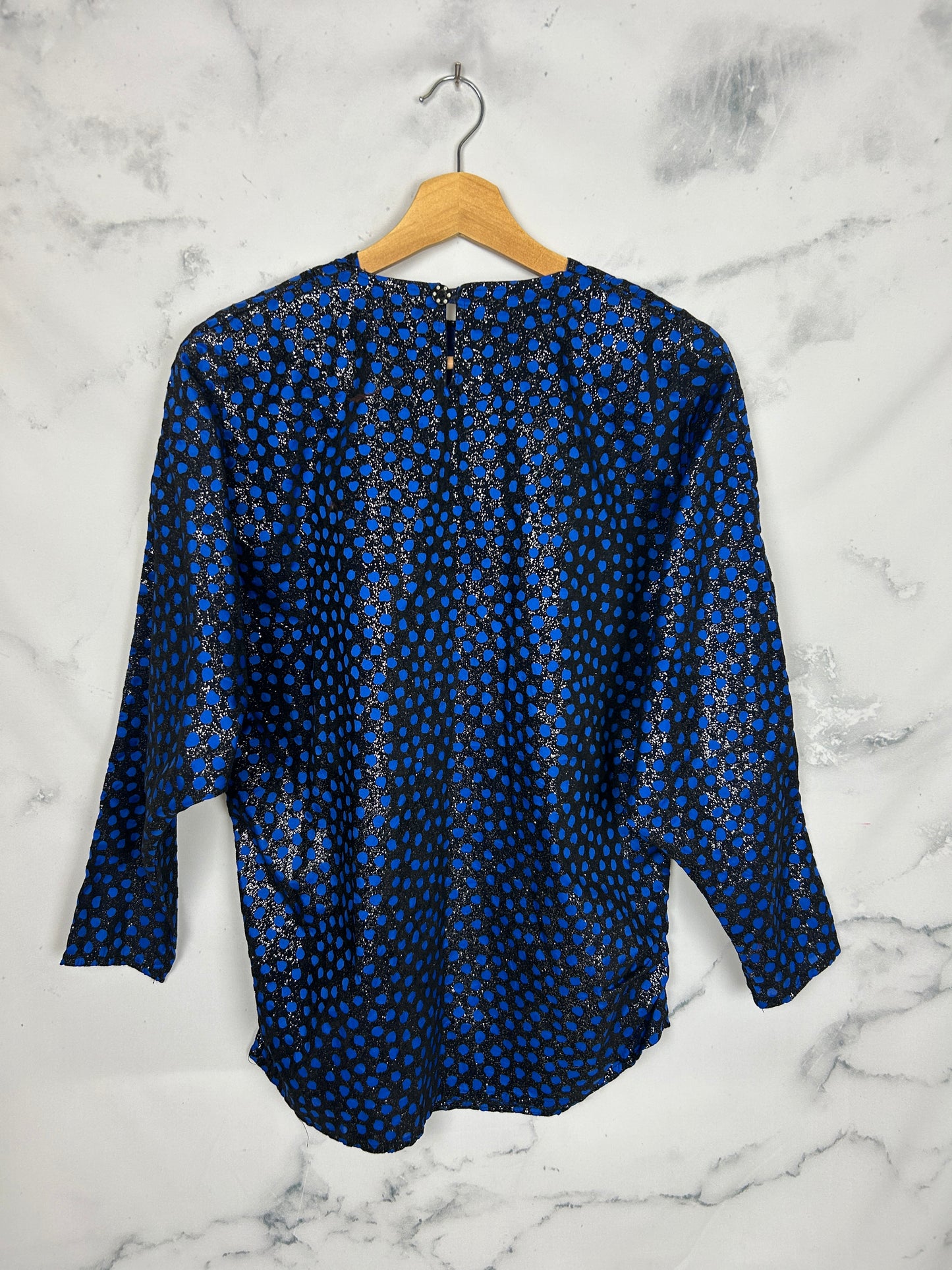 Blusa vintage de fiesta con manga de murciélago