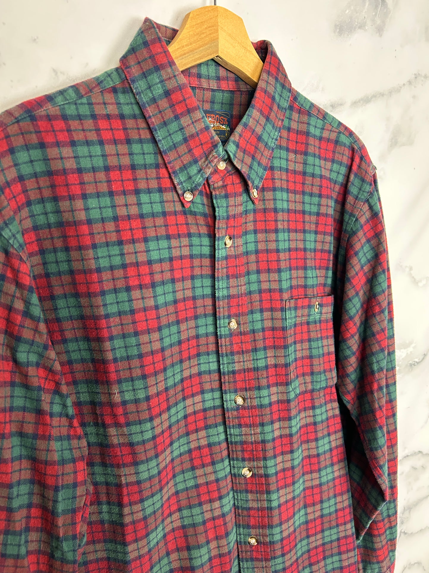 Camisa vintage de cuadros