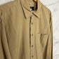 Camisa vintage lisa en color camel