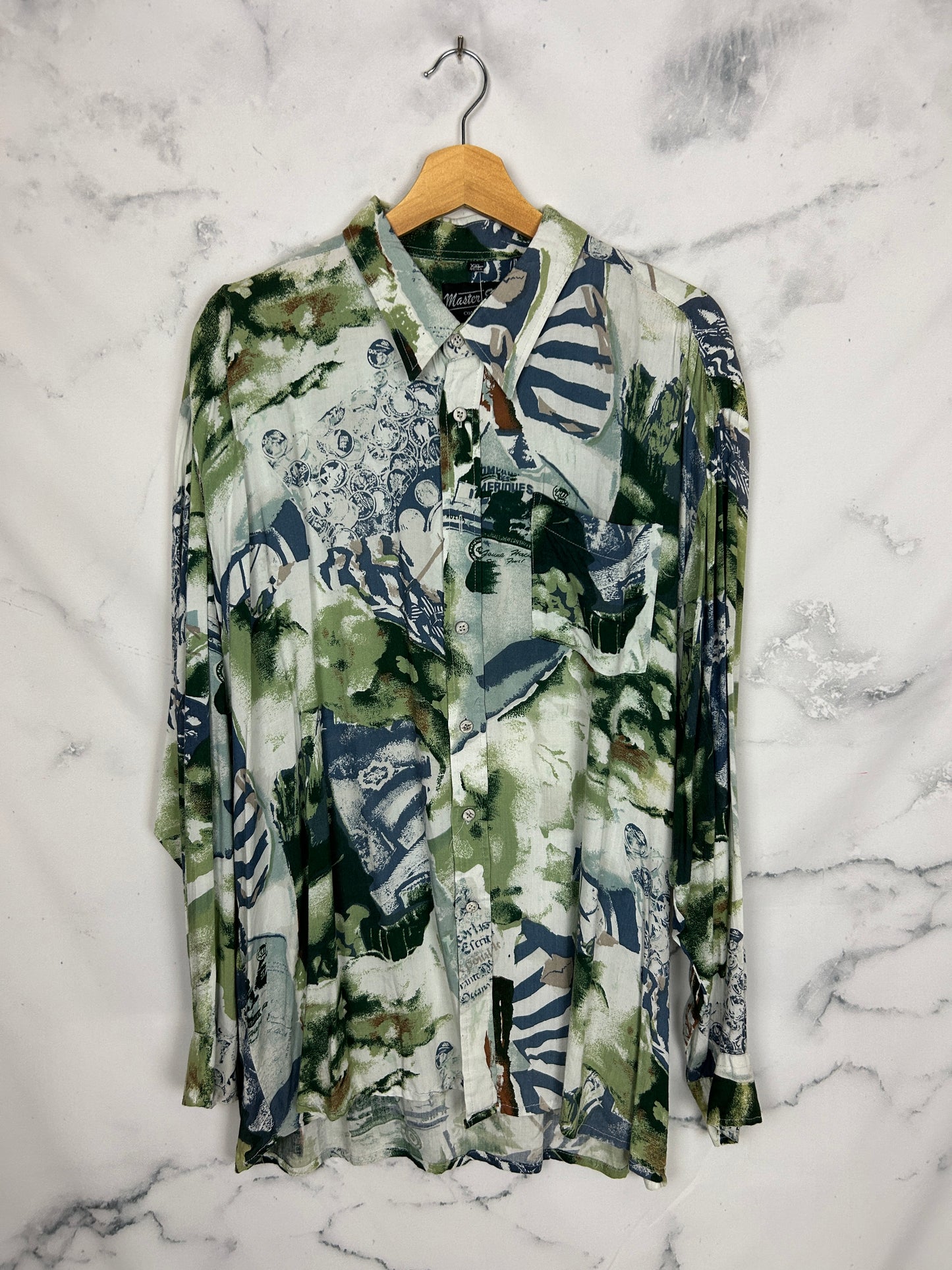 Camisa vintage estampada