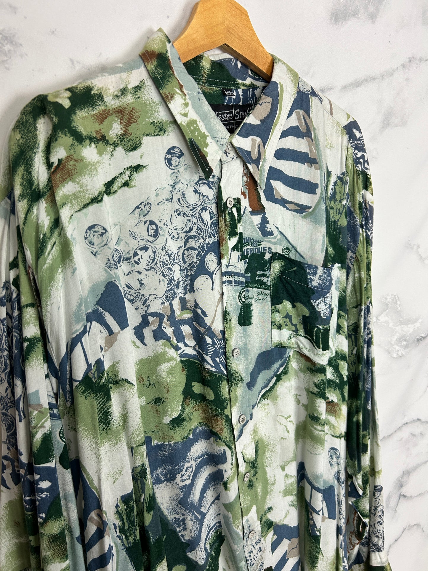 Camisa vintage estampada