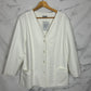 Blazer vintage blanca con corte original