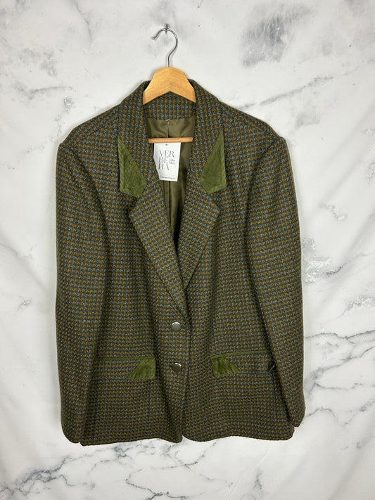 Blazer vintage en color verde olivo