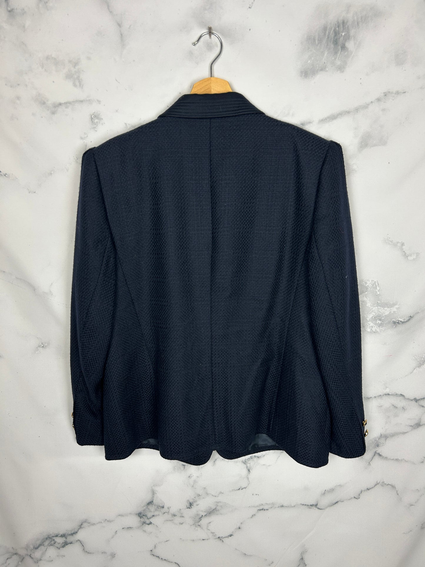 Blazer vintage azul marino con forro interior