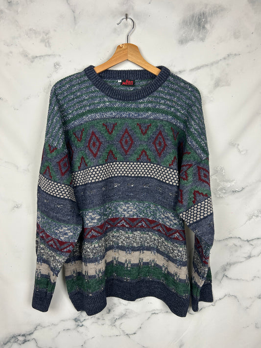 Jersey vintage estampado. Fabricado en Italia