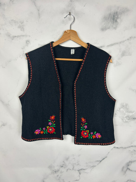 Chaleco vinctage crop