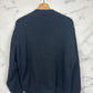 Cárdigan vintage azul marino con forro interior