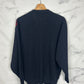 Cárdigan vintage de punto en color azul marino