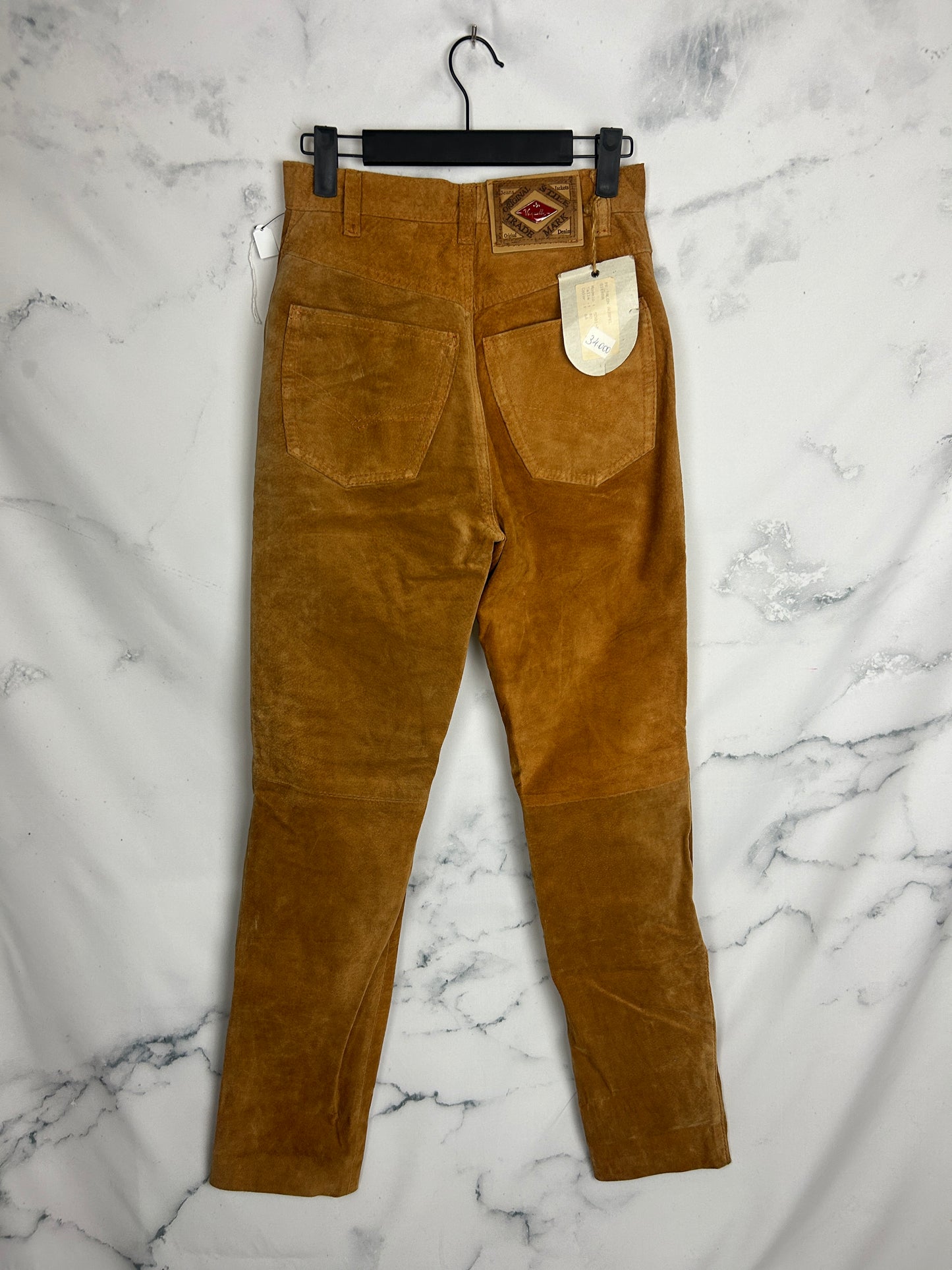 Pantalón vintage de piel ovina