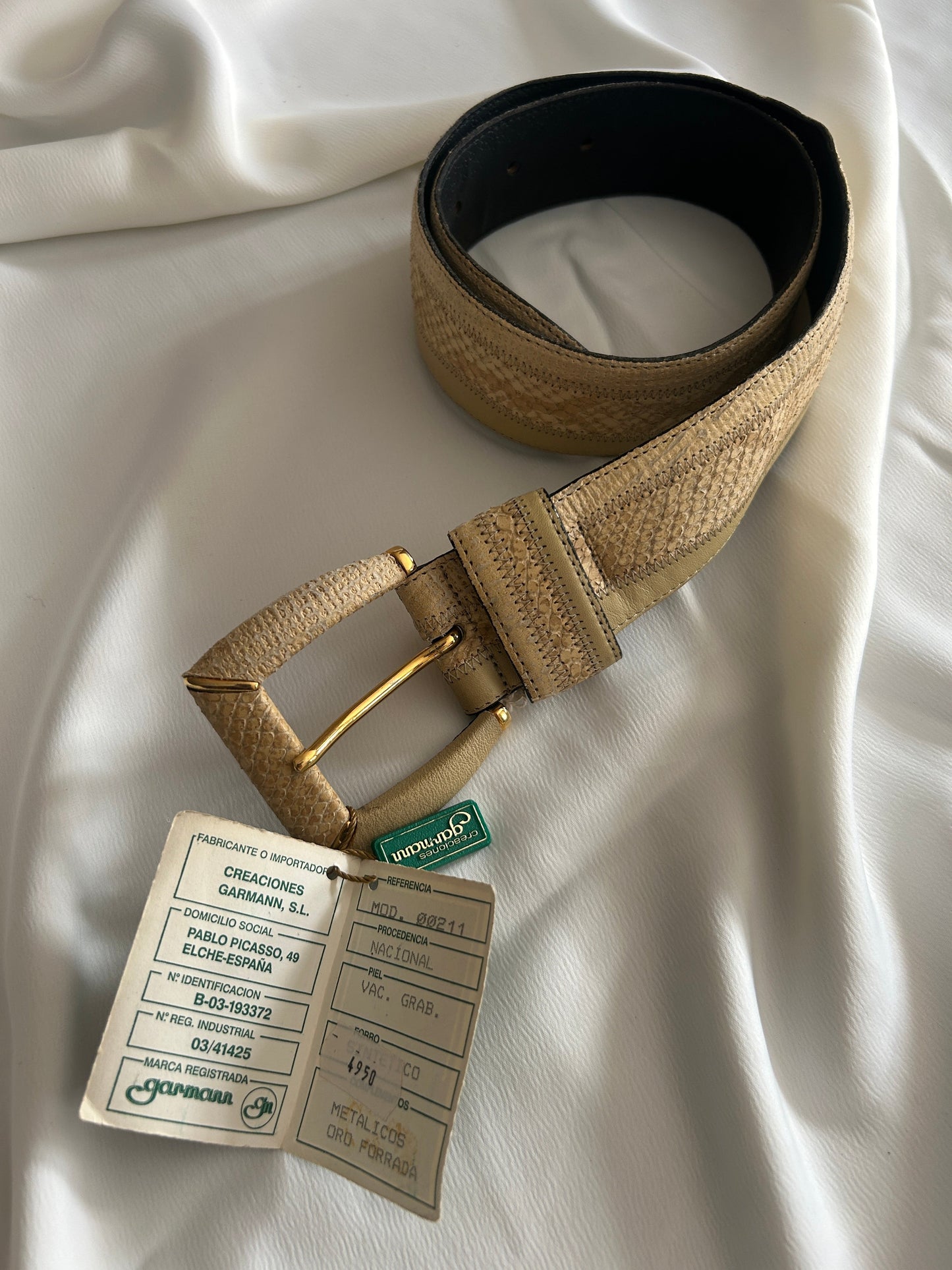 Cinturón de piel vintage