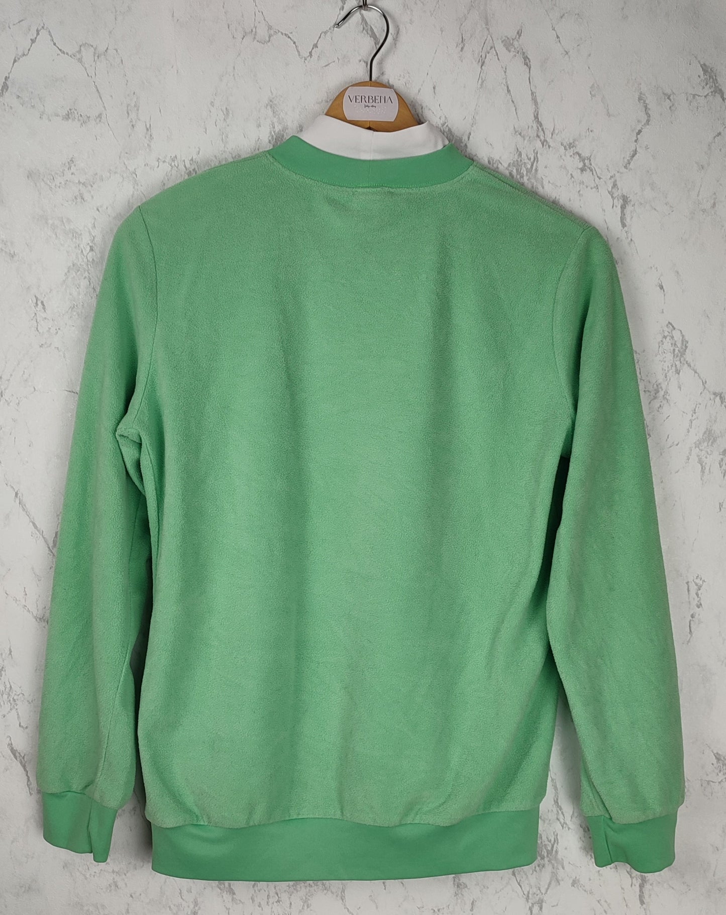 mint green sweatshirt